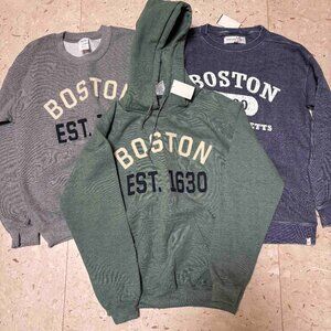 3 NEW Boston Sweatshirts and Hoodie - Unisex Small